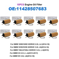 10PCS Car Oil Filter 11428507683 11428575211 HU6004X For BMW X5 X3 116d 120d 328d 535d E84 E90 F06 F