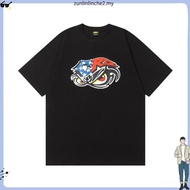Genesis Conspiracy - Boxy Oversized T-shirt Chenille Black Unisex - Cotton Combed 20s Boxy Shirt