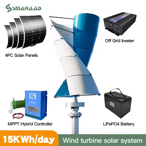 EU Duty Free Delivery Of 3000W Wind Vertical Turbine Generators to Replace Free Energy Windmills 24V