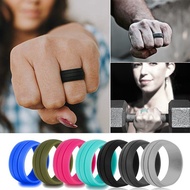 Silicone Wedding Ring Rubber Active Yoga Fitness Gym Running Outdoor Sports Ring