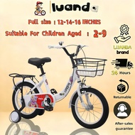 LUANDA KIDS Bike 12/14/16 Inch Kid Bicycle Boy And Girl Bike For 2 to 10 Years Old Bicycle KIDS
