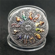 Twelve Constellation Commemorative Coins Goddess of Luck Guardian Coins 12 Constellation Coins Colle