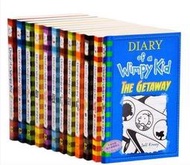 【上品外文書坊】（預售）英文版 遜咖日記 全套12本/12冊, Diary of A Wimpy Kid 進口 原文書