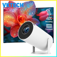 Portable Projector 4K Support Movie Projector with WiFi 6 and BT 5.0 Video Projector for Home Bedroo