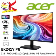 ACER 23.8" EK241Y P6 LED FHD (1920x1080 @144HZ) FLAT IPS PANEL LCD MONITOR (1MS, INPUT: VGA+ HDMI, V