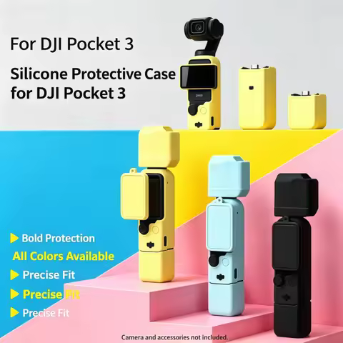 Silicone protective case, detachable lens cover and body protection sleeve for DJI Osmo Pocket 3, su