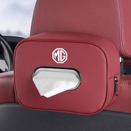 Car Seat Back leather Tissue Box Storage Box Interior Accessories for MG EHS EZS GT HS ZS EV MG3 3SW