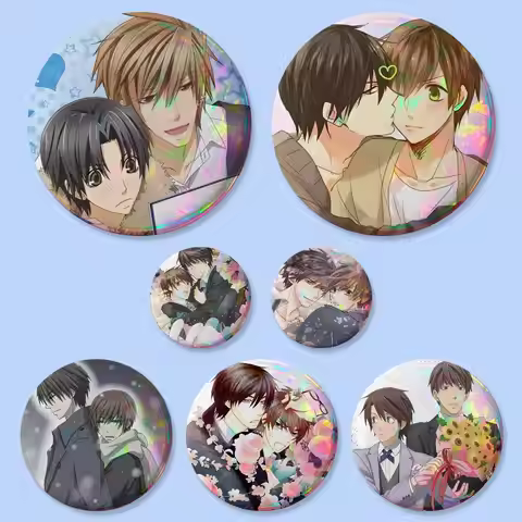 Anime S-Sekaiichi Hatsukoi Badges Round Exquisite Badge Brooches Creative Pins For Clothes Hat Backp