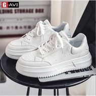 2024 fashionable white men's sneakers, youthful style, easy to coordinate with outfits for school, w