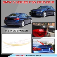 BMW 3 SERIES F30 2013-2019 P STYLE CAR SPOILER REAR TRUNK SPOILER DUCKTAIL WITH PAINT(PIANO BLACK -M