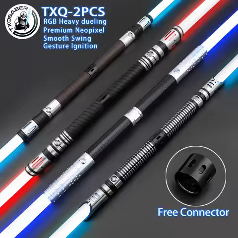 TXQSABER 2PCS With Free Connector Ventress-Plus E31 E35 E01 E29 E02 Lightsabers Heavy Dueling NeoPix