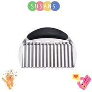 SUSANS Potato Slicer, Wavy with Handle Potato Cutter, Chopping Tools Heavy Duty Stainless Steel Vege