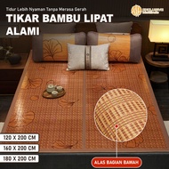 Bamboo Folding Mat Free Packaging Premium Soft Bamboo Carpet Anti-Slip & Cool for Living Room & Bedr