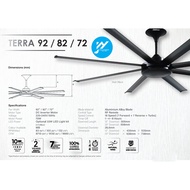 Deka+ TERRA 72" 82" 92" LED OR NO LED DC motor Remote Control Ceiling Fan/ Kipas siling DC