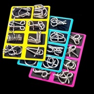 8 IN 1 METAL PUZZLE TRICK UNLOCK PUZZLE TOY