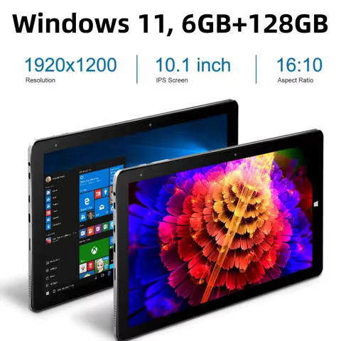 Type-C 1920*200 IPS 10.1" Windows 11 Tablet 6GB RAM 128GB ROM 64-bit Intel Celeron N4120 CPU WIFI Qu