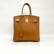 Hermes 金棕Jonathan牛皮金釦Birkin 30