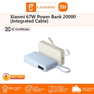 Xiaomi 67W Power Bank 20000 (Integrated Cable) | Large 20000mah capacity | 67W max fast output |Digi
