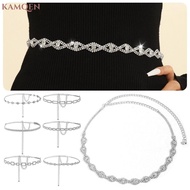 KAMQEN Rhinestone Waist Chain Belt, ​-Like Sparkle​ ​Adjustable Fit​ ​Sparkly Crystal Belt​, Glamoro