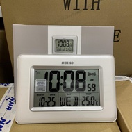 Seiko QHL058W Digital LCD Wall and Desk Clock