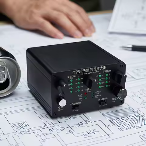 Adjustable Gain LNA for Ham Radio Shortwave/VHF/UHF Reception Amplifier for Ham Radio Multi-Band Com