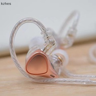 [kzhes] 3.5MM 2PIN In Ear Wired Earphones KZ Silver Plated KZ Earphones Cables Upgrade Cable With Mi