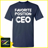 Favorite Position Ceo Distro T-Shirt - Entrepreneur of Business Entrepreneurs Ukm Umkm Navy