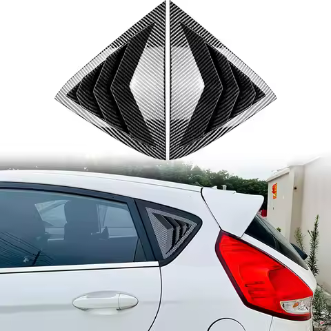For Ford Fiesta MK7 7.5 Hatchback 2008 2009-2017 Car Window Louver Side Shutter Blind Shades Cover T