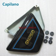 motorcycle GN250 fender edge fuel tank side cover panel with ruber seal for Suzuki 250cc GN 250 fram