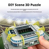 3d Miniature Football Field Diy Football Game Peripheral Toys Fans Models Gifts Stadium S3c2