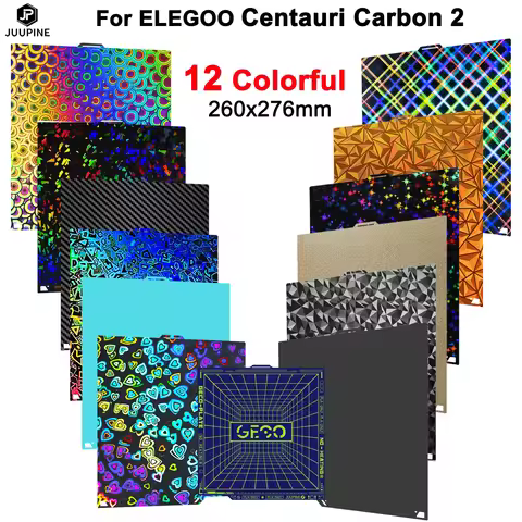 For ELEGOO CC2 build Plate Centauri Carbon 2 Build Plate Smooth Textured Flexible Heated Bed Easy Mo