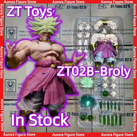 In Stock ZT Studio ZT01 ZT02B ZT03 Dragon Ball Z SHF Super Saiyan SSJ3 Broly Broli Anime Action Figu