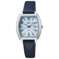 [Seiko Watch] Angenie Solar Watch with Diamond AHJD438 Women's Blue Direct Ship from JAPAN