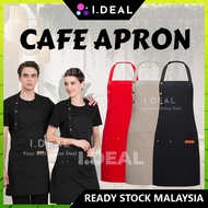 IDEAL Apron Kitchen Water Proof Black Appron Barista Cafe Aproon Epren Kain Canvas Hitam Epron Dapur