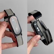 Strap For Xiaomi Smart Band 8/9/10 Strap Magnetic Leather Mi Band 8/9/10 Strap Waterproof Sport Leat