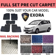 Proton EXORA Customized 12MM Car Coil Floor Mat Carpet Nail Backing Carmat Car Kereta Karpet Kapet S