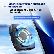 GR  Compact Mobile Phone Fan Thermal Radiator Wireless Rechargeable Gaming Phone Cooler with Led Lig