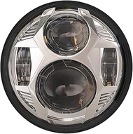 5.75 Inch Round Led Headlight 51W 5-3/4" Headlight Compatible with Harley Dyna Sportster Iron 883 St