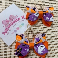 Spooky purple butterflies Halloween Handmade hairclips 2pcs/set