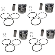 4set STD Piston Kits & Rings Set 102mm 8-97176-636-0 5-12111-242-1 Fits for Isuzu 4BD1 4BD1T 4BD1-T 