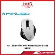 A25 MIKUSO MOS-W102 WHITE WIRELESS 2.4GHZ MOUSE
