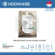 HPE 8TB 12G SAS 7.2K 3.5in 512e MDL LP DS HDD // 867263-B21 // 834132-001