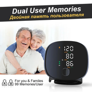 Smart Touch LCD Screen Chargeable Voice Wrist Blood Pressure Monitor Digital Automatic BP Tonometer 