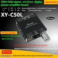 【Original】XY-C50L MINI BT 5.0 Wireless Audio Digital Power Amplifier Stereo Speaker Board APP Contro