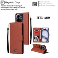 Flip Leather Case ITEL A80 Leather Wallet Casing