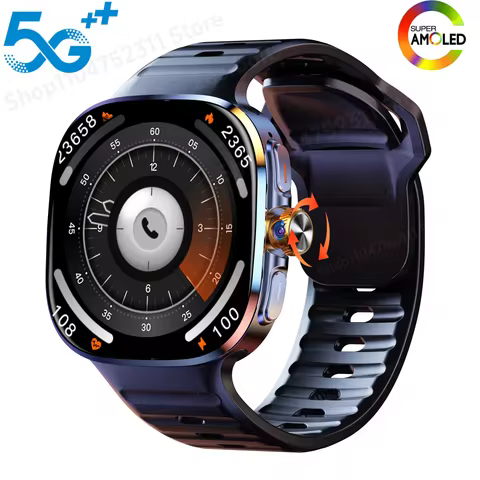 M99 Smartwatch With 2.4 inch Amoled large Screen 190° Rotary Camera GPS Position Health monitoring A