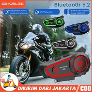 [Ready Stock] Gearelec DK02 Helm Sepeda Motor Bluetooth Headset Hands Gratis Panggilan Kit IPX7 Wate