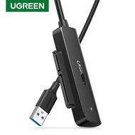 UGREEN สายแปลง SATA เป็น USB 3.0 สำหรับ 2.5 SSD และ HDD Hard Drive Adapter 5Gbps รองรับ SATA III UASP เข้ากันได้กับ Samsung Seagate WD SanDisk Hitachi Toshiba, PS3, PS4, Xbox, PC, Router, 0.5m