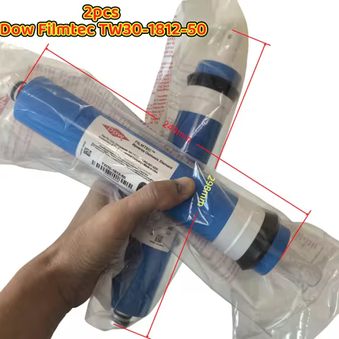 2pcs Dow Filmtec 50GPD reverse osmosis filter Dow Filmtec TW30-1812-50 RO membrane kitchen water fil