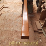 Railing tangga / Relling Kayu Kamper Samarinda Oven per meter